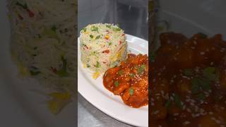 chicken Manchurian with fried rice #viral #shortsvideo #shortvideo #asia