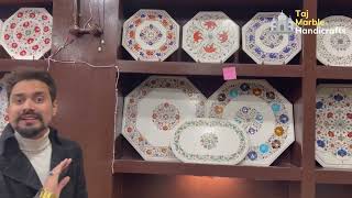 Taj marble handicrafts shop walk through  | Taj Marble Handicrafts