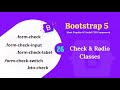 Bootstrap 5 checkbox and radio button.