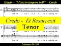 Haydn - Missa In Tempore Belli - Paukenmesse - 3c  Credo - Et Resurrexit - Tenor