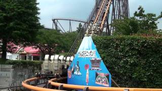 Bandit Roller Coaster POV Steel Togo Hyper Coaster Yomiuriland Tokyo Japan HD 1080p