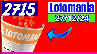 Lotomania 2715- Resultado Lotomania Concurso 2715