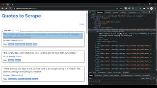 Scrape quotes using python