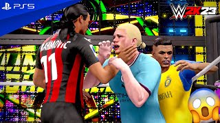 WWE 2K23 - Messi vs Cristiano vs Haaland vs Zlatan vs Mbappe vs Vinicius - Elimination Chamber Match