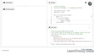Python Solution: Find the Longest String | Coding Practice for Beginners