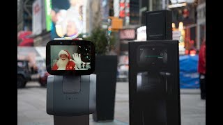 Santa uses temi to visit Times Square