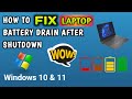 How To Fix Laptop Battery Drain After Shutdown | ZB Tech 101