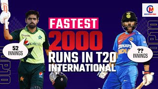 Fastest 2000 Runs in T20 International | Fastest 2000 Runs in T20