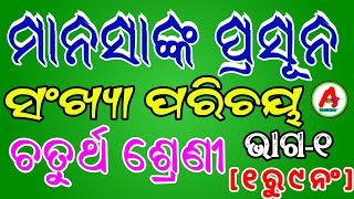 class 4 | manasanka  | sankhya parichaya | ମାନସାଙ୍କ | ସଂଖ୍ୟା ପରିଚୟ | part-1 | 1 to 9 |