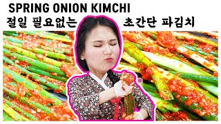 Eng)Korean Green Onion Kimchi Recipe / Pakimchi(파김치) How To Make / Easy / Respect Maangchi