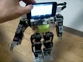 humanoid robot khr 2hv with iphone ipod touch head