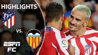 Antoine Griezmann powers Atletico Madrid past Valencia | LaLiga Highlights | ESPN FC