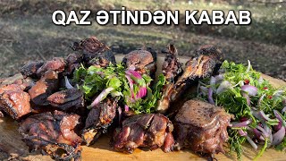 Qaz Əti Kababı/Goose Meat Kebab(Azerbaijani Food in Nature)