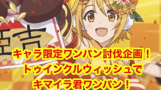 ［プリコネＲ］キャラ限定！キマイラ君ワンパン討伐企画！第２回！トゥインクルウィッシュでやってみた！は、速い！