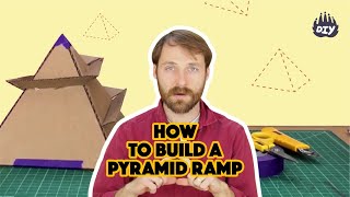 How to build a Cardboard Pyramid Ramp | Simple Machines for Kids | #doitwithdiy