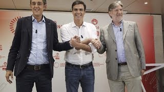 Los tres candidatos del PSOE quieren primarias abiertas en noviembre