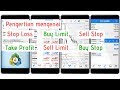 Belajar Trading | Stop Loss, Take Profit, Sell Limit, Buy Limit, Sell Stop, Buy Stop