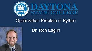 Solving Optimization Problem with Python