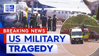 Three US Marines killed in military aircraft crash near Darwin | 9 News Australia