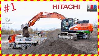 [Brand New] Hitachi ZX300-7 \u0026 2x Mercedes Kipper, Heilbronn, 2023. #1 #hitachizx300  #hitachi