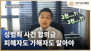 성폭력 사건 합의금, 얼마가 적당할까? (명광재변호사)