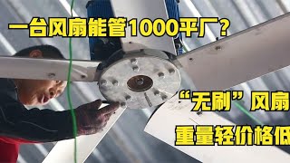 一台风扇能管1000平厂？浙江小伙发明“无刷”风扇，重量轻价格低