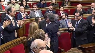 Comienza el  pleno del Parlament para investir a Carles Puigdemont presidente