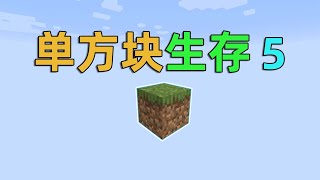 Minecraft：开局一个方块，如何生存？我的世界单方块5