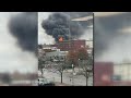 Crews battle massive fire in downtown Canton