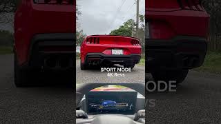 2024 Mustang GT performance exhaust modes and revs