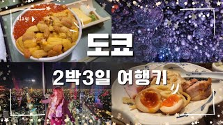 피카로드 도쿄에 가다!!🗼| 2박3일 도쿄여행 ⛩️시부야 스카이 야경에서 팀랩 보더리스까지~!!