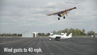 STOL LANDINGS AND TAKEOFFS IN 40 MPH WINDS! Where is Silvija?