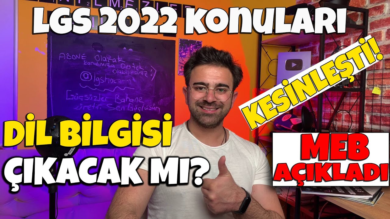 LGS 2022 Konuları Kesinleşti.| MEB AÇIKLADI | Dil Bilgisi Çıkacak Mı ...