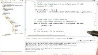 Updating saveProfile - Developing Scalable Apps with Java
