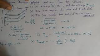 Fins - Problems on Efficiency and Effectiveness | Heat transfer through fins | HMT| KTU| S6 MECH |
