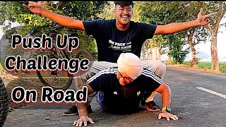 Push Up Challenge On Road | Sangrur to Longowal Sliet Vlog | 30km | Gulshan Sangruria