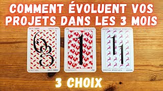 Comment évoluent vos projets dans les 3 mois - Tirage à 3 choix