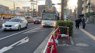 京成タウンバスいすゞエルガミオ足立200 か24-56 T041 小54京成小岩駅行き亀有警察署停留所発車