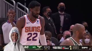 GIANNIS IS A DEMON!!- Phoenix Suns Vs Milwaukee Bucks NBA Finals Game 3 Highlights Reaction