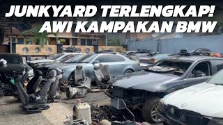 JAJAN BUAT E36 DI KUBURAN MOBIL BMW! AWI KAMPAKAN BMW WASIM!!!