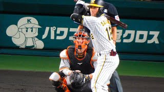 坂本誠志郎 ランエンドヒット成功!!ノイジーが激走で3塁まで進塁!!