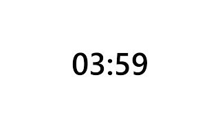 Timer for 3 minutes and 59 seconds