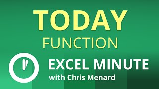 Excel TODAY Function  | Excel One Minute Quick Reference