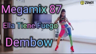 @zumbajini Megamix 87| Ella Tiene Fuego| Dembow | choreo by jini 부산줌바 줌바댄스 줌바지니 뎀보우