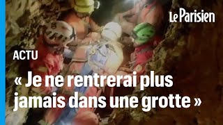 Sauvetage d'une spéléologue italienne coincée dans une grotte à 585 m sous terre