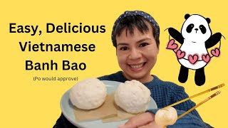 Making Kung Fu Panda Inspired Vietnamese Banh Bao For My Kids!