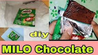 VIRAL TIKTOK MILO CHOCOLATE |#diy #tiktokviralmilochocolate