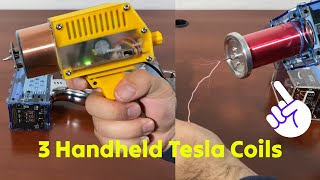 3 Cool Handheld Tesla Coils Tested ⚡ #science #experiment