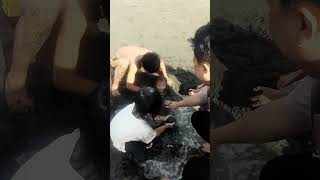 keseruan di pantai sedari , Karawang....