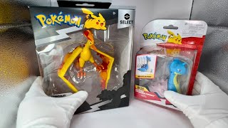 Jazwares Pokemon Battle Figures Lapras \u0026 Moltres Unboxing/Review